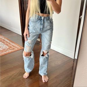 PACSUN distressed 90s boyfriend jeans